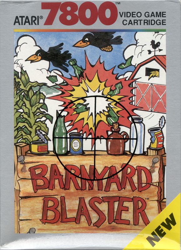 Barnyard Blaster box art for Atari 7800